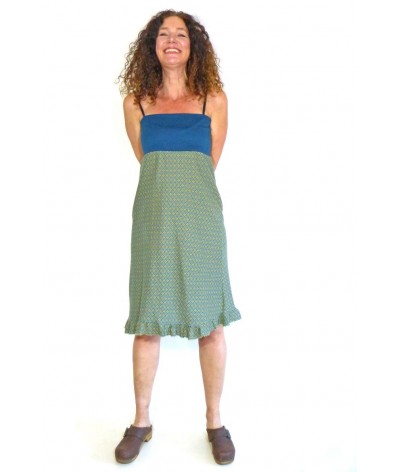 Kleid-Senf-Farbe, 2 in 1 rock und Kleid, bandeau kleid sommer