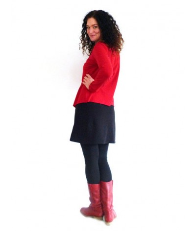 Strickjacke kurt rot für Frauen mit schmalen Hüften